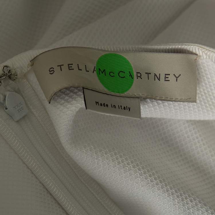 Pre Owned Stella McCartney White Cotton Embroidered Patch Top M