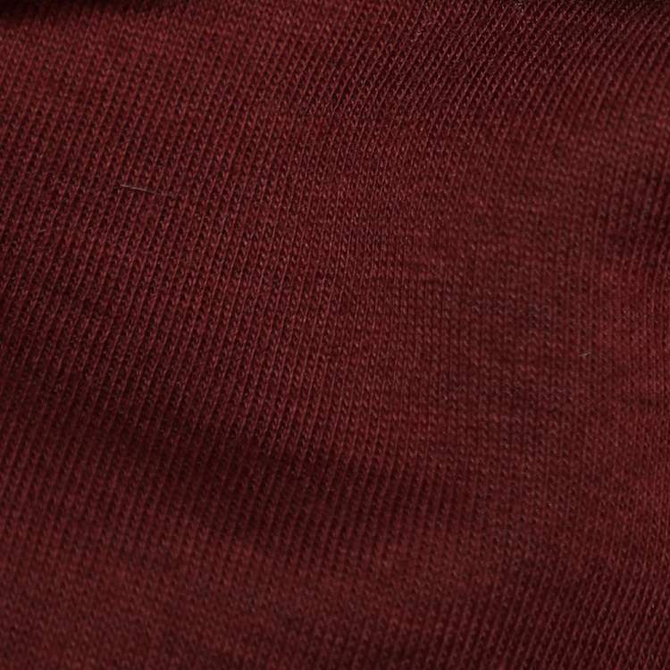 Pre Owned Stella McCartney Burgundy Cotton Knit Smocked Detail Sweatshirt M