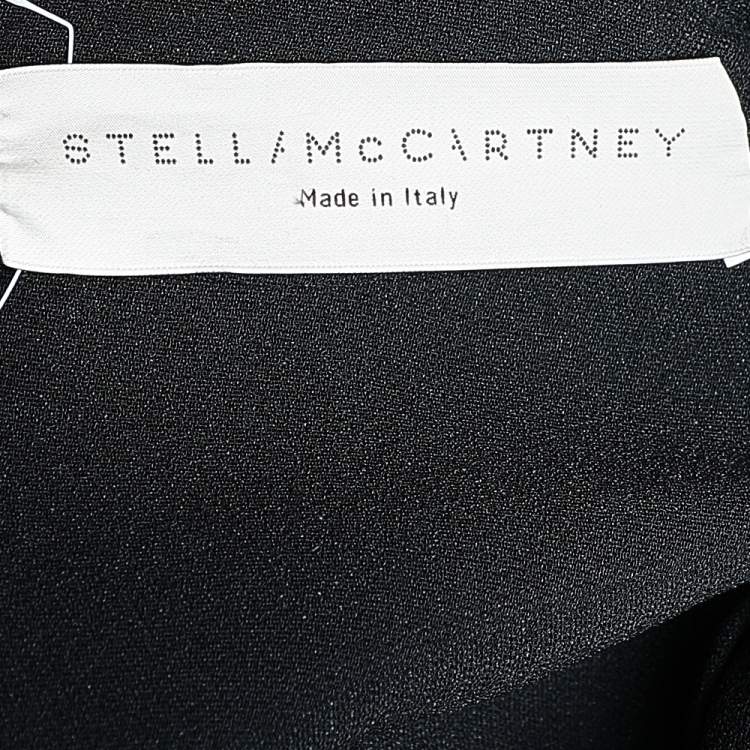 Pre Owned Stella McCartney Black Crepe Plunging Neck Jumpsuit L