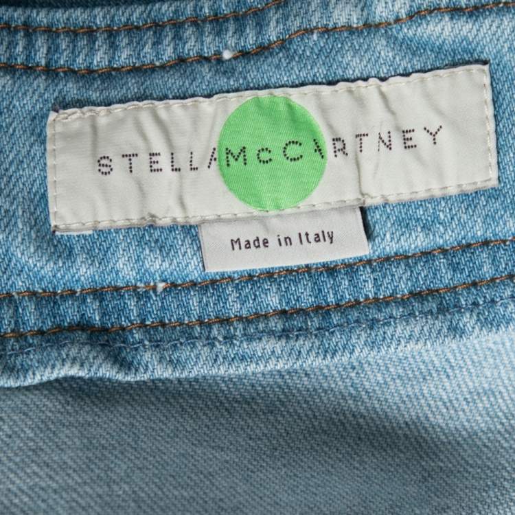 Pre Owned Stella McCartney Blue Denim Dungaree Dress S