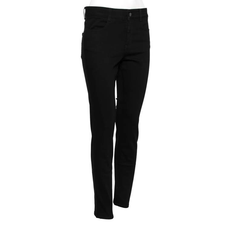 Pre Owned  Stella McCartney Black Denim Tapered Leg Jeans M Waist 32" 