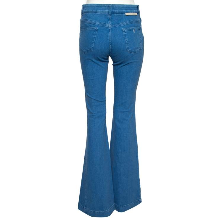 مملوكة مسبقًا Stella McCartney Blue Denim Flared Jeans M 