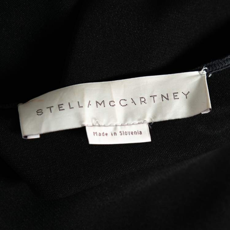 Pre Owned Stella McCartney Black Crepe Cape Back Jumpsuit S