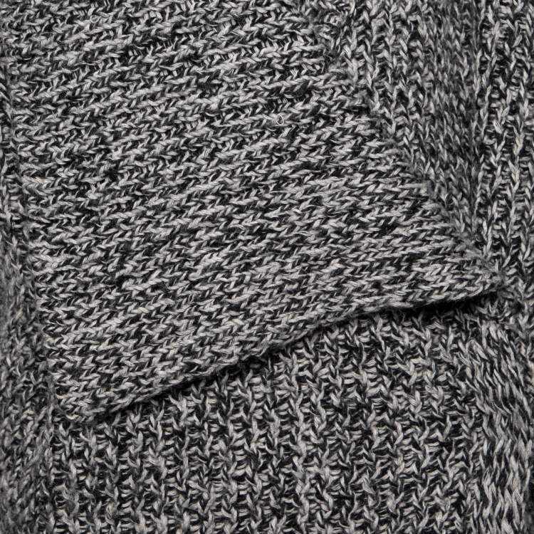 Pre Owned Stella McCartney Grey and Black Knit Sweater S