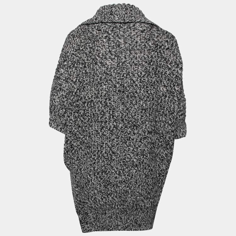Pre Owned Stella McCartney Grey and Black Knit Sweater S