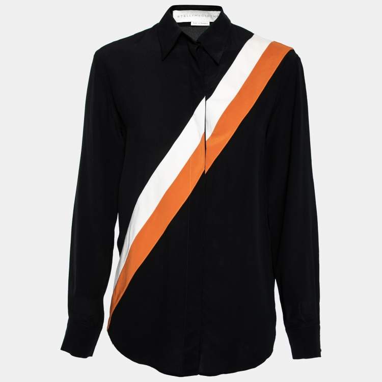 Pre Owned Stella McCartney Black Silk Odette Shirt S