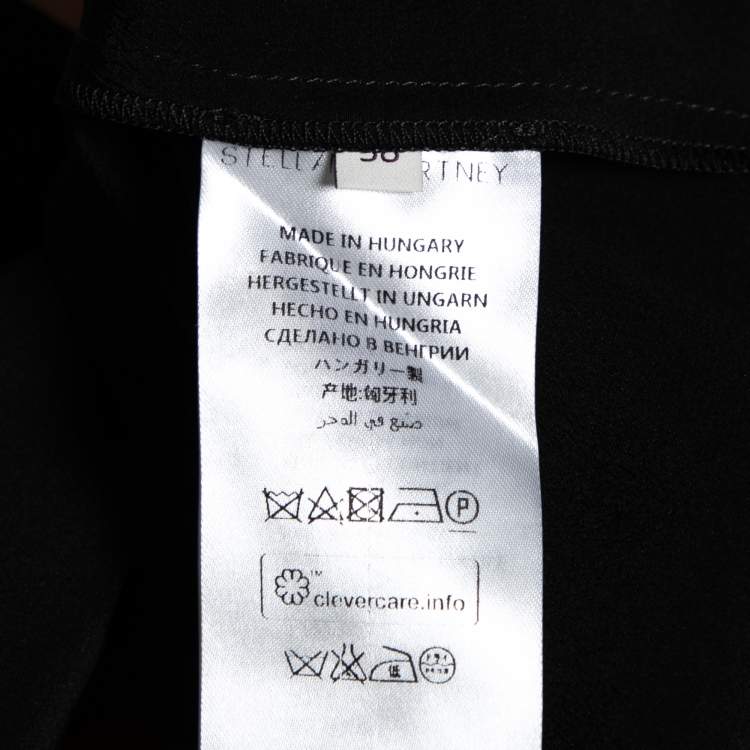 Pre Owned Stella McCartney Black Silk Odette Shirt S