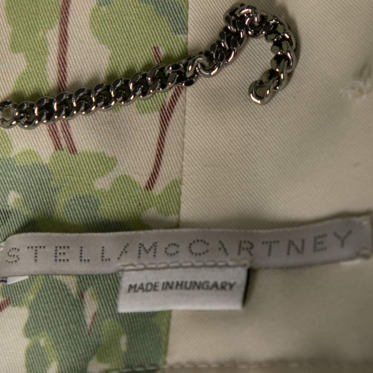 Pre Owned Stella McCartney Cream Printed Cotton Jay Landscape Hooded Jacket M