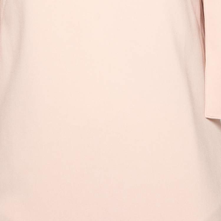 Pre Owned Stella McCartney Pink Crepe Cold Shoulder Mini Dress XS