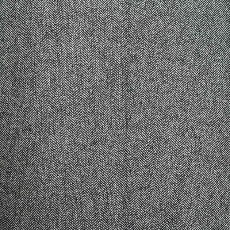 Pre Owned Stella McCartney Grey Patterned Wool Button Front Sleeveless Jacket S
