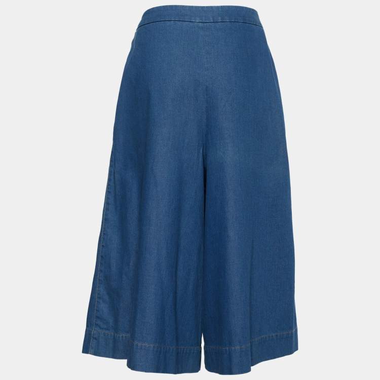 Pre Owned Stella McCartney Indigo Denim Culottes M