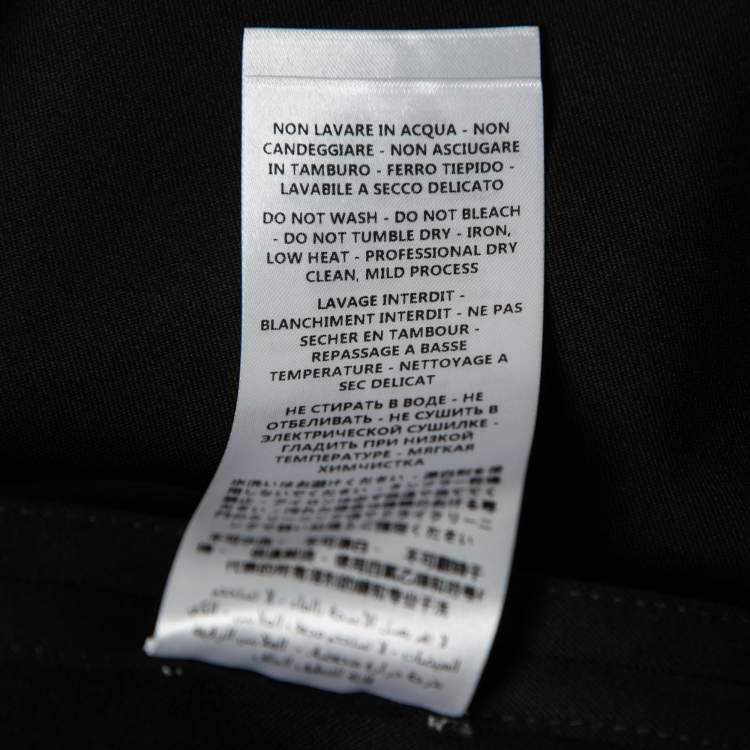 Pre Owned Stella McCartney Black Wool Single-Breasted Blazer M