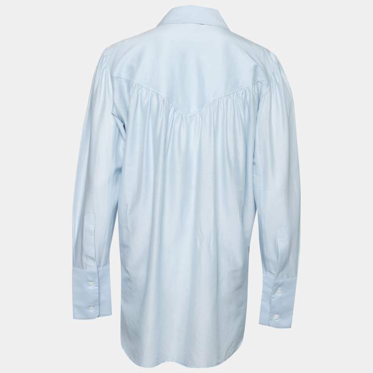 Pre Owned Stella McCartney  Light Blue Cotton Leona Shirt S