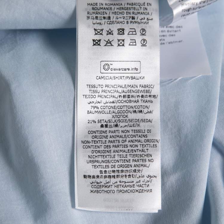 Pre Owned Stella McCartney  Light Blue Cotton Leona Shirt S
