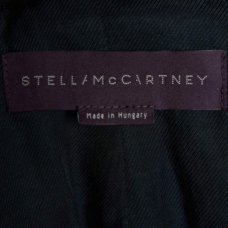 Pre Owned Stella McCartney Black Wool Tailored Blazer S