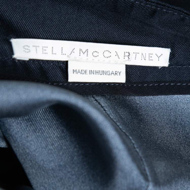 Pre Owned Stella McCartney Blue Silk Printed Harem Pants S