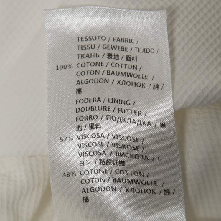 Pre Owned Stella McCartney White Cotton Collared Tennis Dress S
