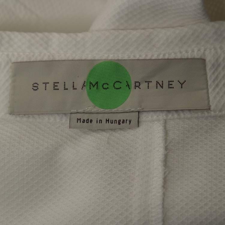 Pre Owned Stella McCartney White Cotton Collared Tennis Dress S