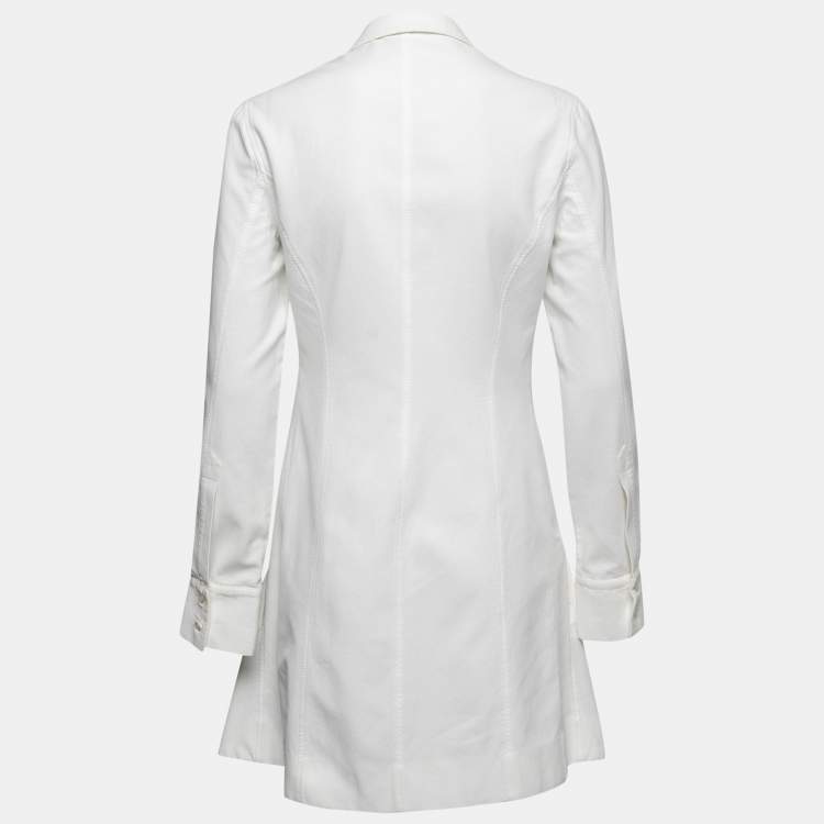 Pre Owned Stella McCartney White Cotton Collared Tennis Dress S