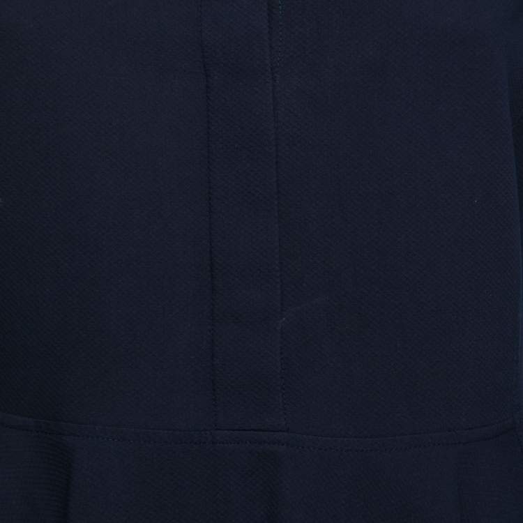 Pre Owned Stella McCartney Navy Blue Cotton Collared Tennis Dress S