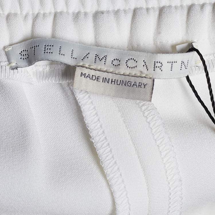 Pre Owned Stella McCartney White Crepe Tamara Trousers S