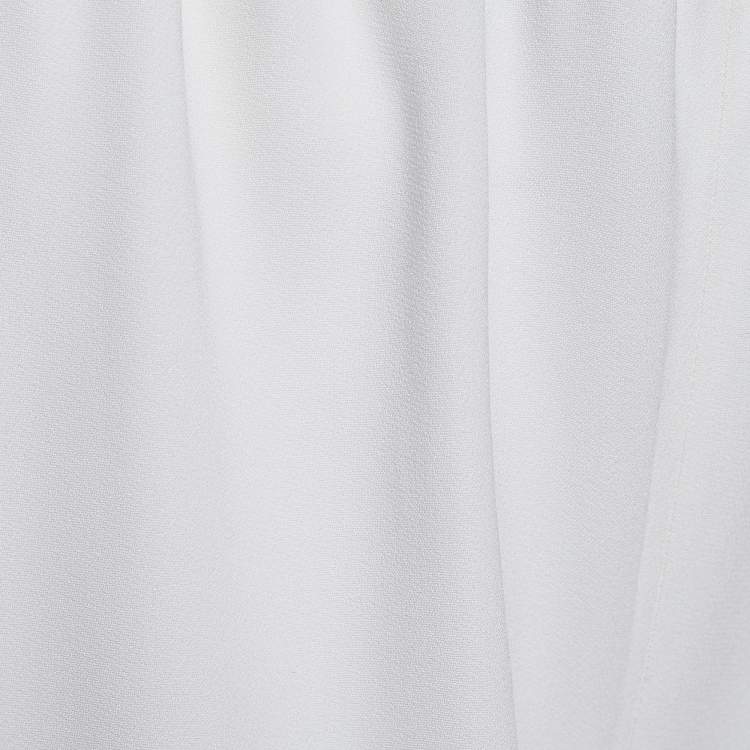 Pre Owned Stella McCartney White Crepe Tamara Trousers S
