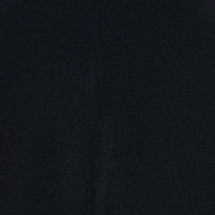 مملوكة مسبقًا Stella McCartney Black Knit Side Slit Detail Flared Leg Trousers S