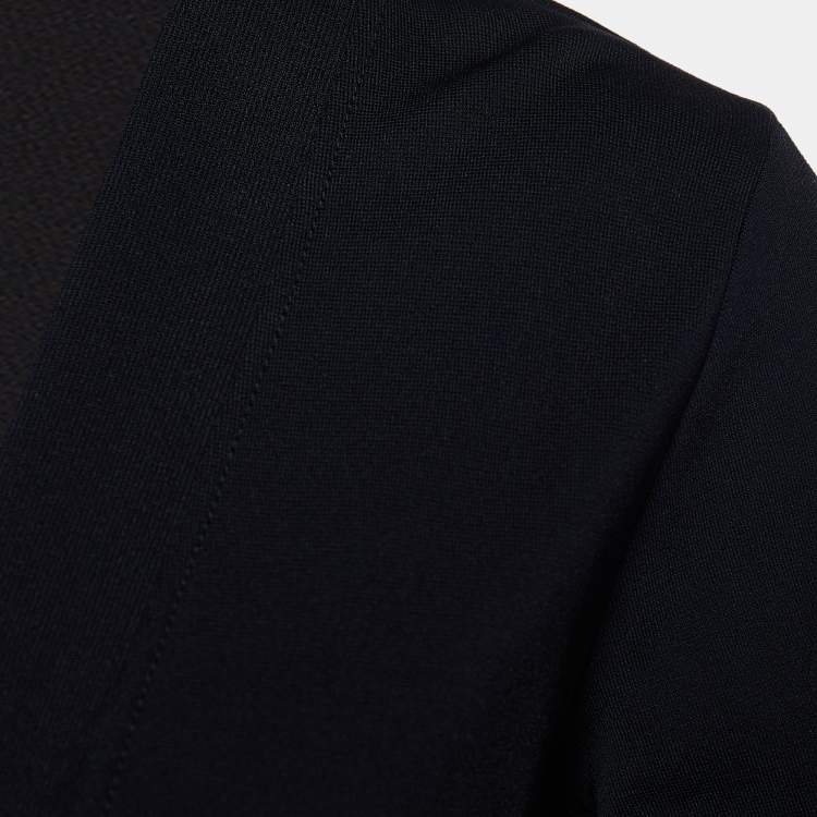 Pre Owned Stella McCartney Black Knit Belted Cardigan XS