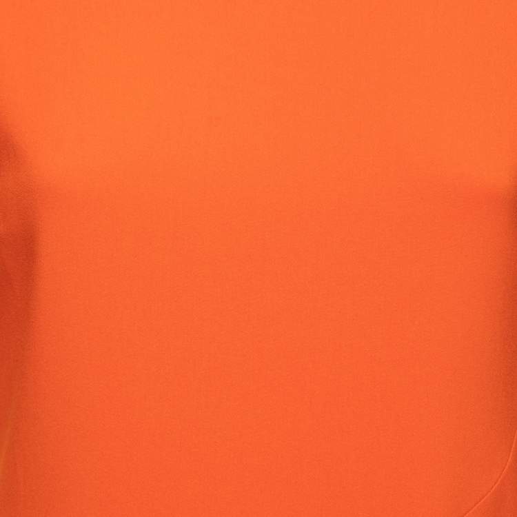 Pre Owned Stella McCartney Orange Crepe Flared Top S