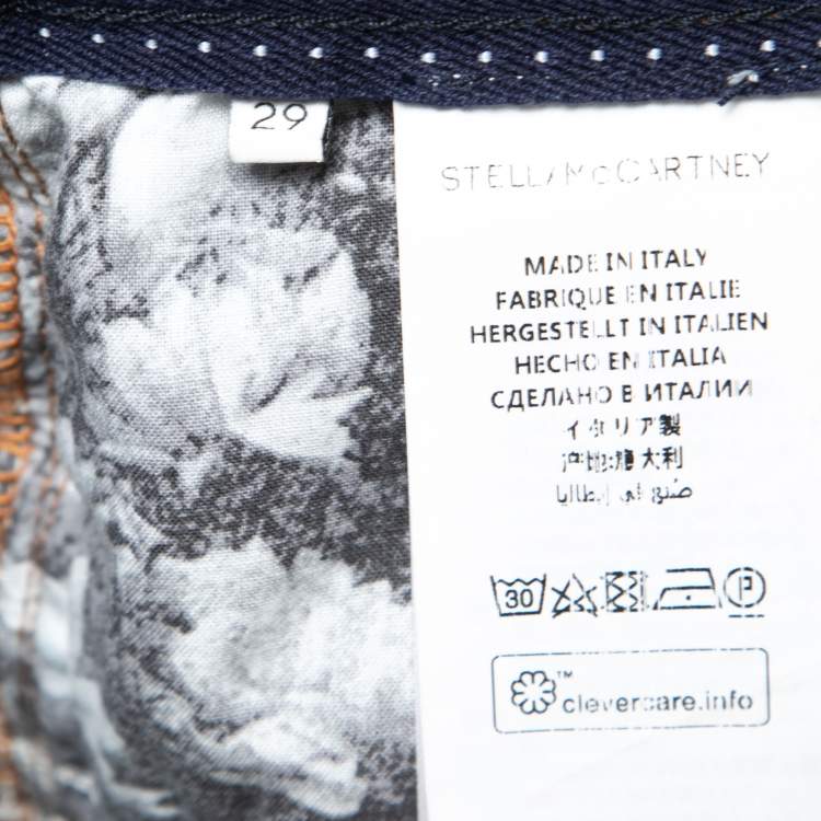 مملوكة مسبقًا Stella McCartney Blue Denim Straight Leg Jeans M Waist 29"