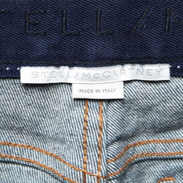 مملوكة مسبقًا Stella McCartney Blue Denim Straight Leg Jeans M Waist 29"