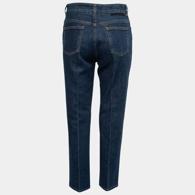 مملوكة مسبقًا Stella McCartney Blue Denim Straight Leg Jeans M Waist 29"