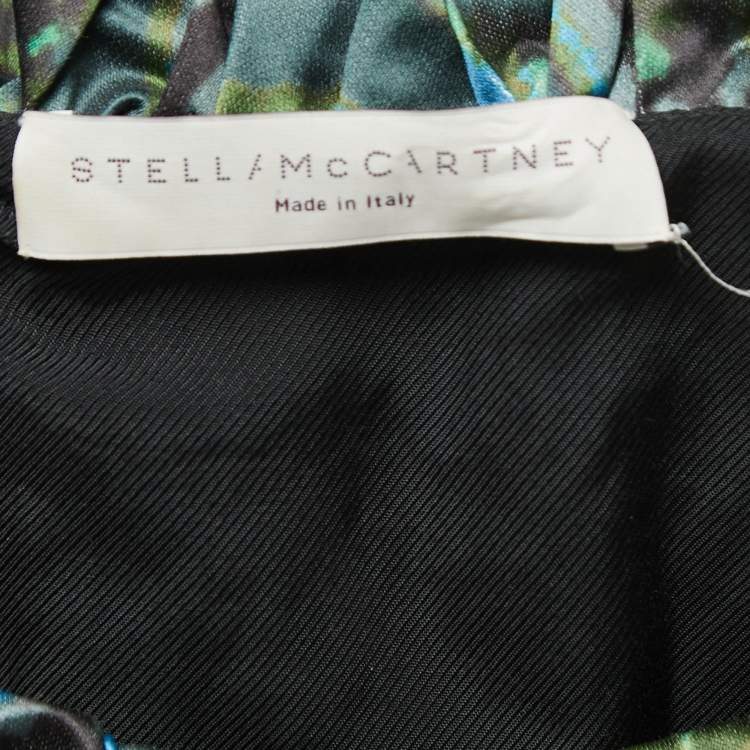 Pre Owned Stella McCartney Multicolor Paisley Printed Satin Midi Dress M