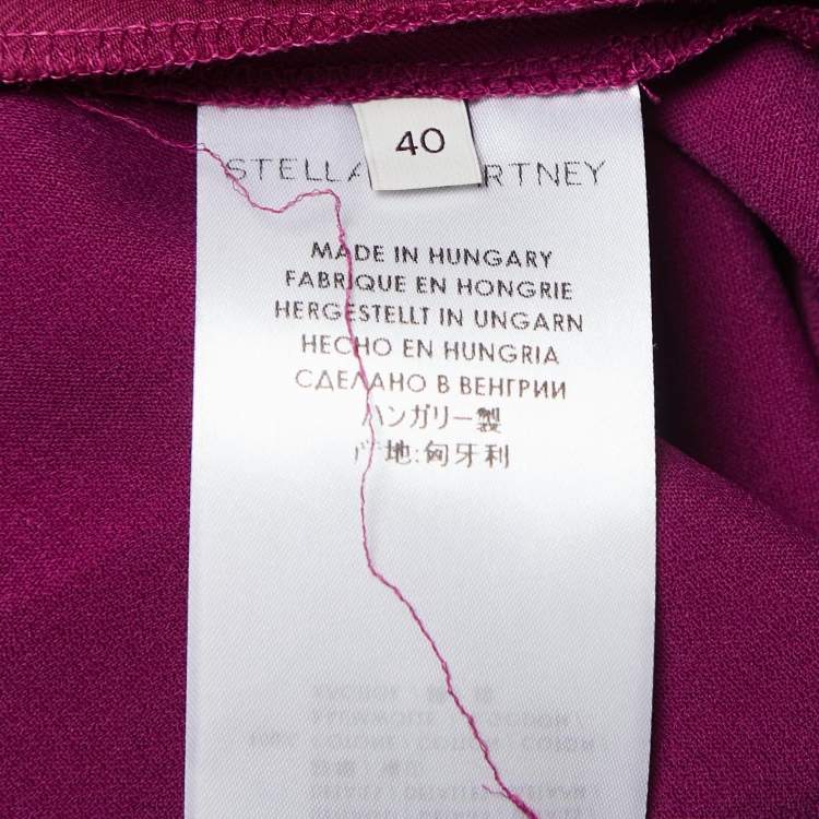 مملوكة مسبقًا Stella McCartney Purple Crepe Jogger Pants S