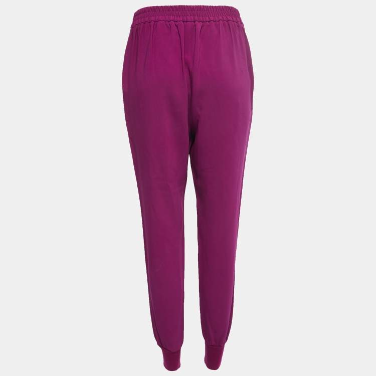 مملوكة مسبقًا Stella McCartney Purple Crepe Jogger Pants S