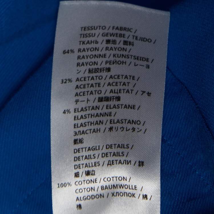 Pre Owned Stella McCartney Blue Crepe Joggers M
