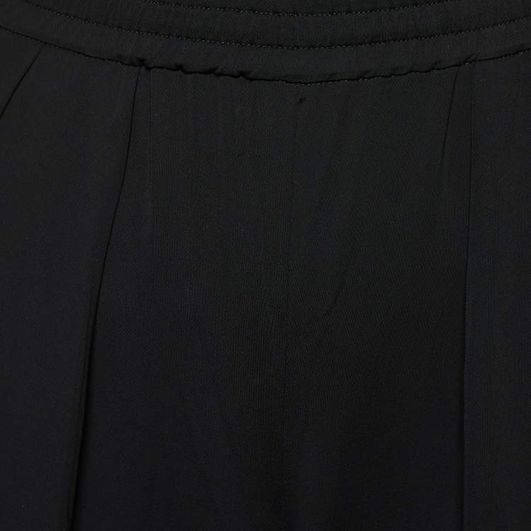 Pre Owned Stella McCartney Black Crepe Joggers S