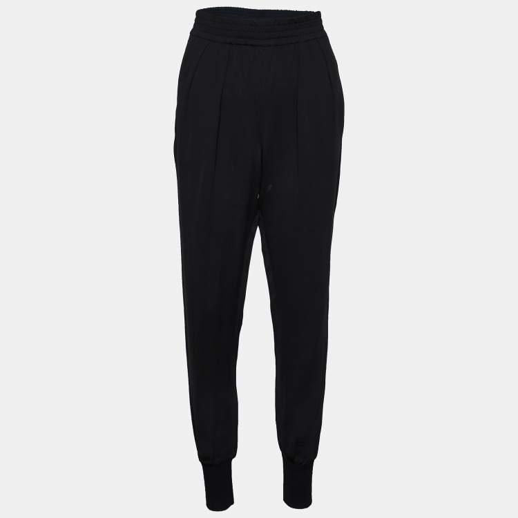 Black crepe outlet joggers