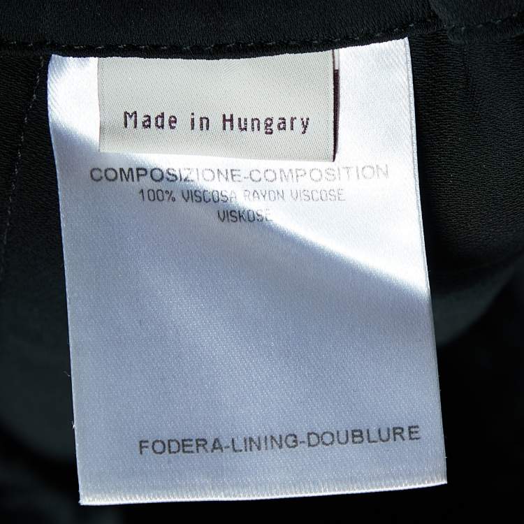 Pre Owned Stella McCartney Black Crepe Joggers S