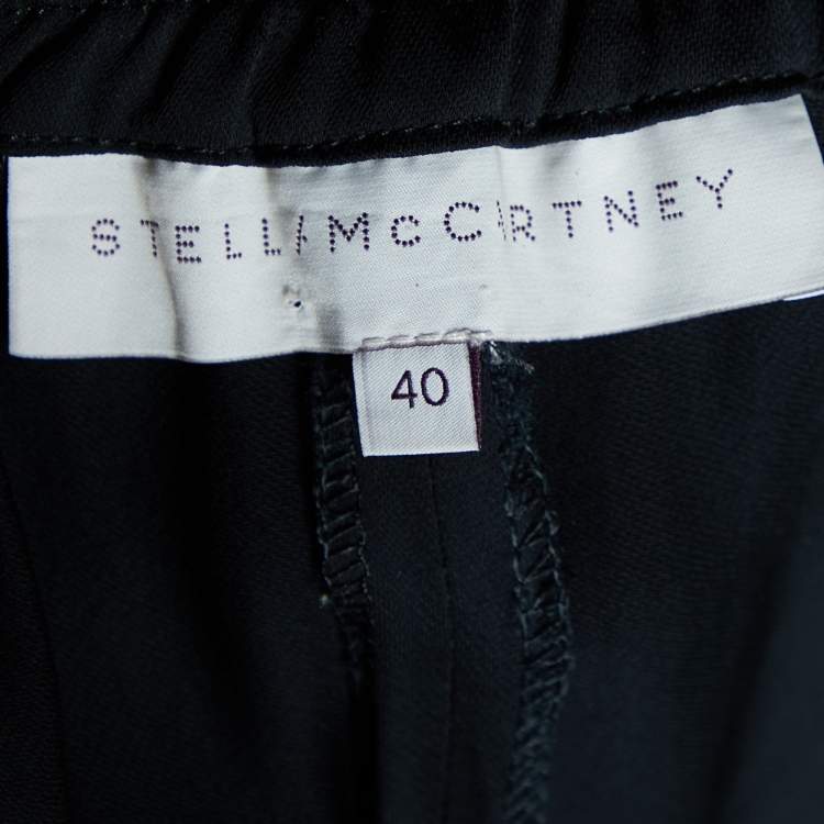 Pre Owned Stella McCartney Black Crepe Joggers S