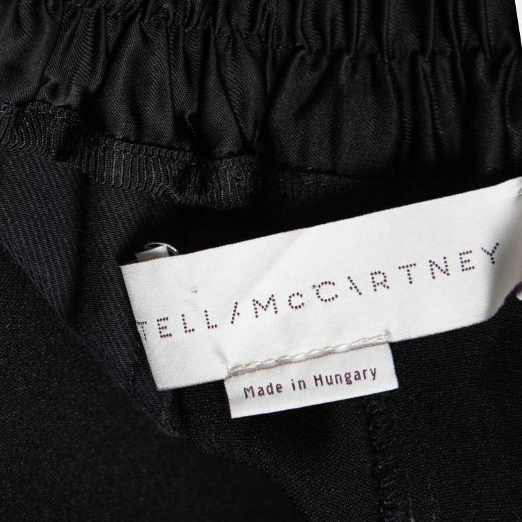 Pre Owned Stella McCartney Black Crepe Elasticized Waist Trousers S