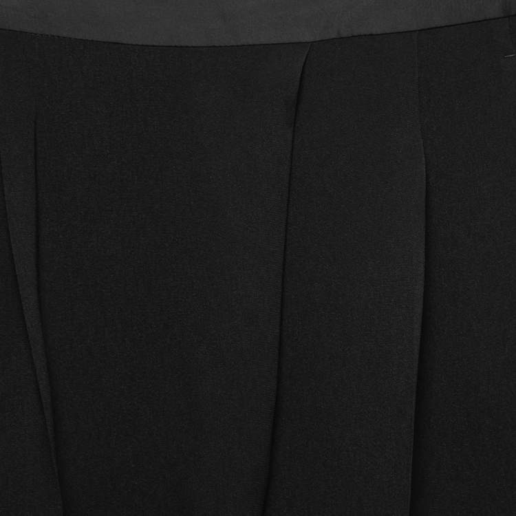 Pre Owned Stella McCartney Black Crepe Elasticized Waist Trousers S
