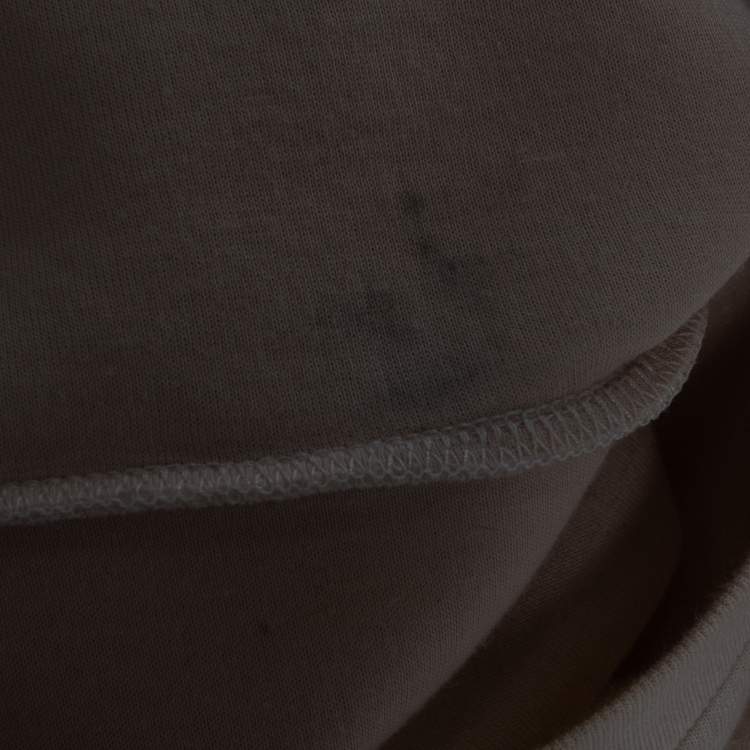 Pre Owned Stella McCartney Cream Cotton Knit Flounce trim Sweatshirt S