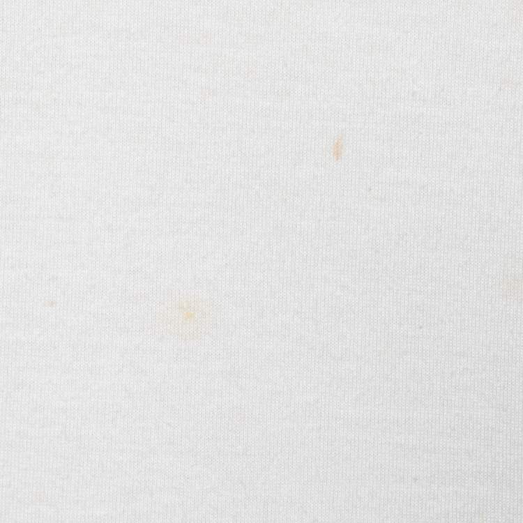 Pre Owned Stella McCartney Cream Cotton Knit Flounce trim Sweatshirt S