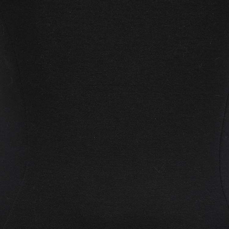Pre Owned Stella McCartney Black Knit Bodycon Dress L