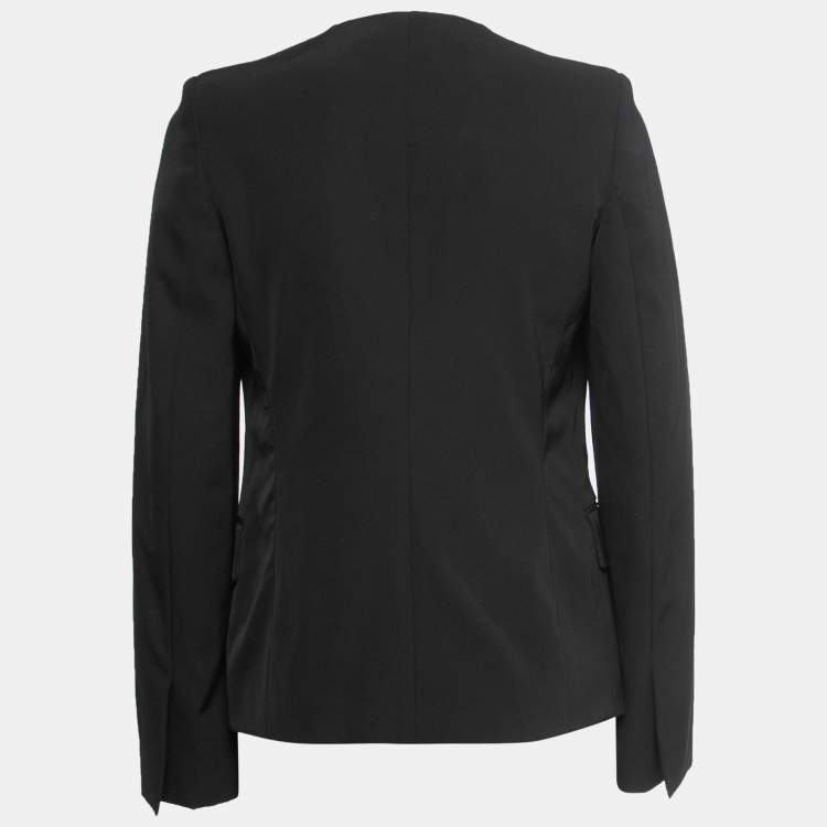 Pre Owned Stella McCartney Black Wool Single-Button Blazer S