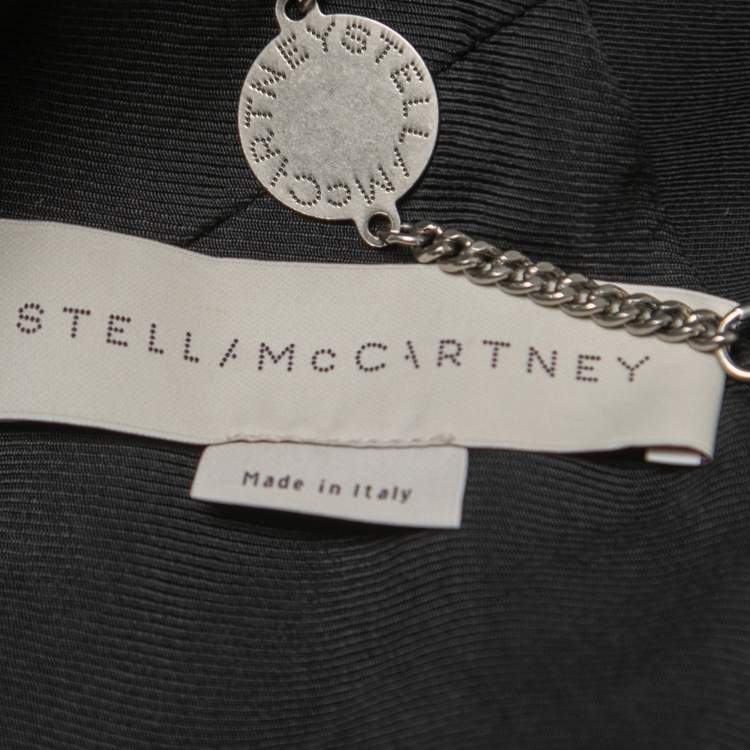 Pre Owned Stella McCartney Black Wool Single-Button Blazer S