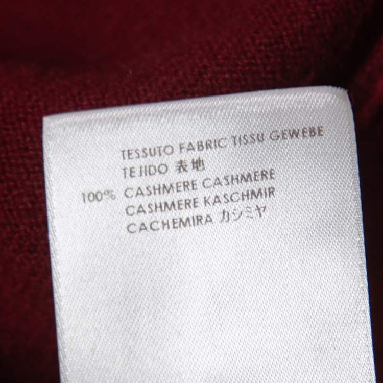 Pre Owned Stella McCartney Pink Colorblock Cashmere Sweater S