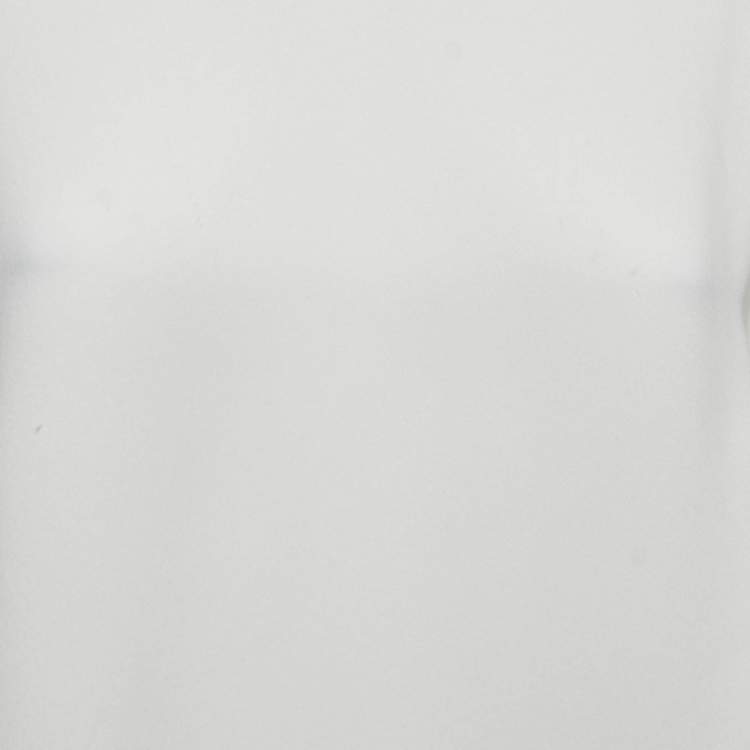 Pre Owned Stella McCartney Ivory Crepe Slit Sleeve Detail Blouse L