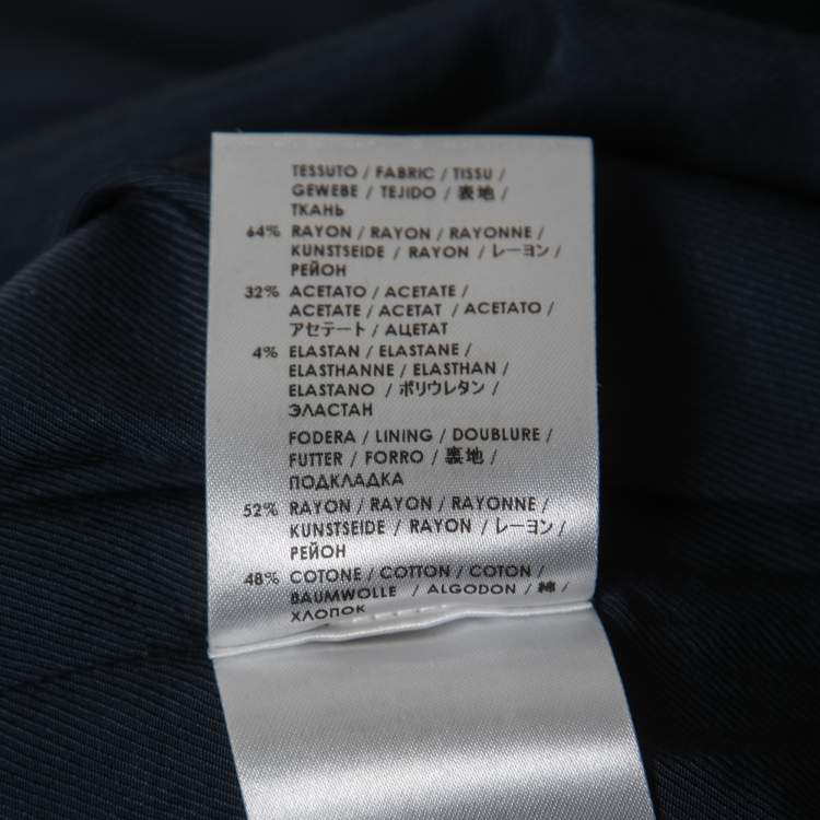 Pre Owned Stella McCartney Navy Blue Crepe Zip Detail Sleeveless Mini Dress XS